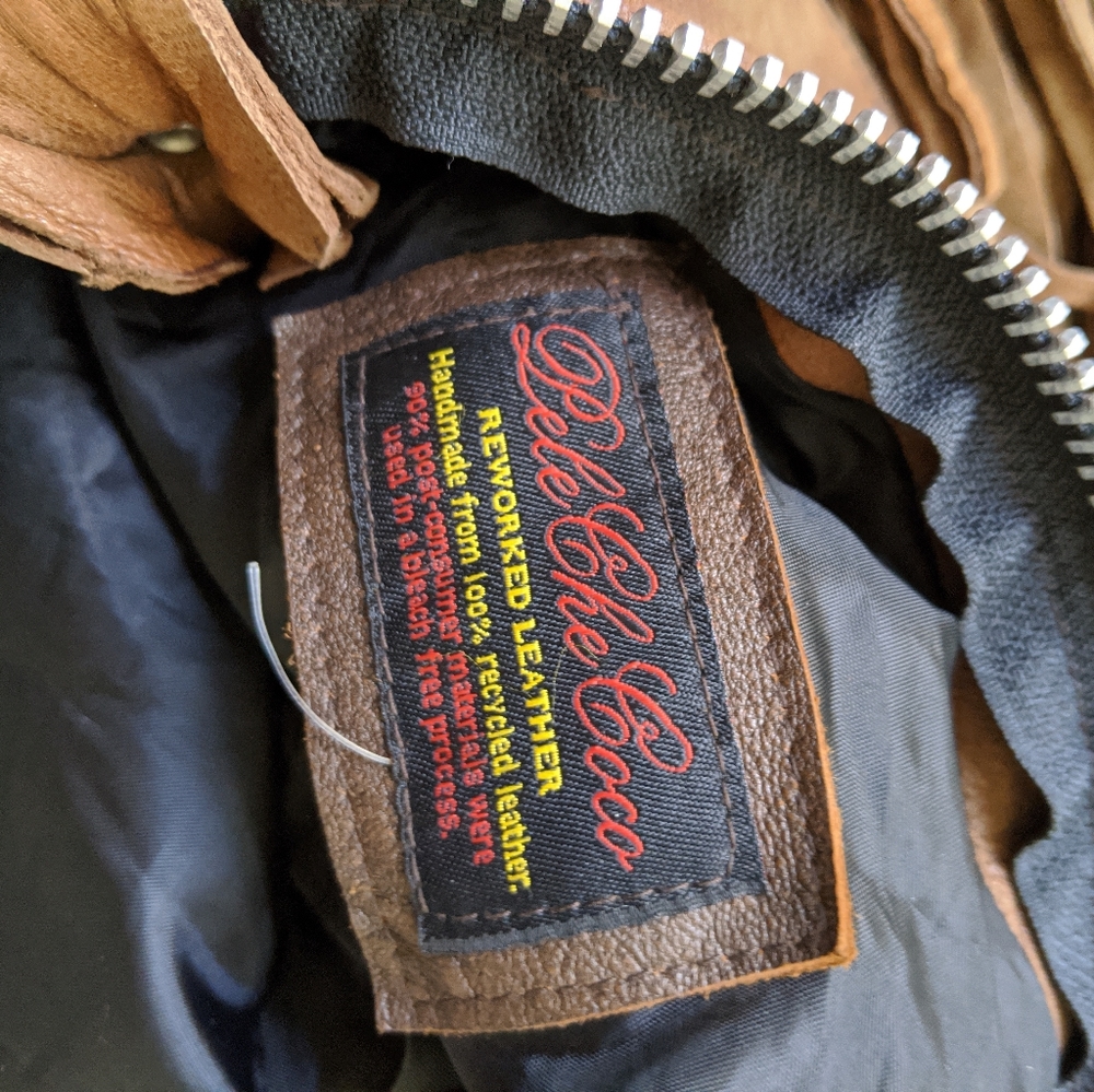 100% leather custom 2-of-a-kind couture saddle bag - Picture 5 of 7